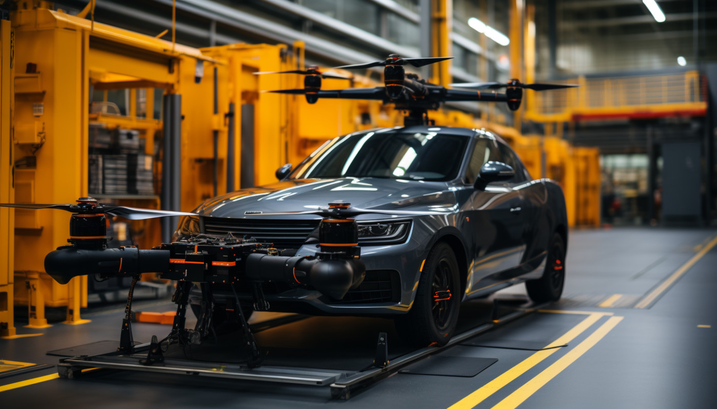 El papel de los drones en la industria automotriz